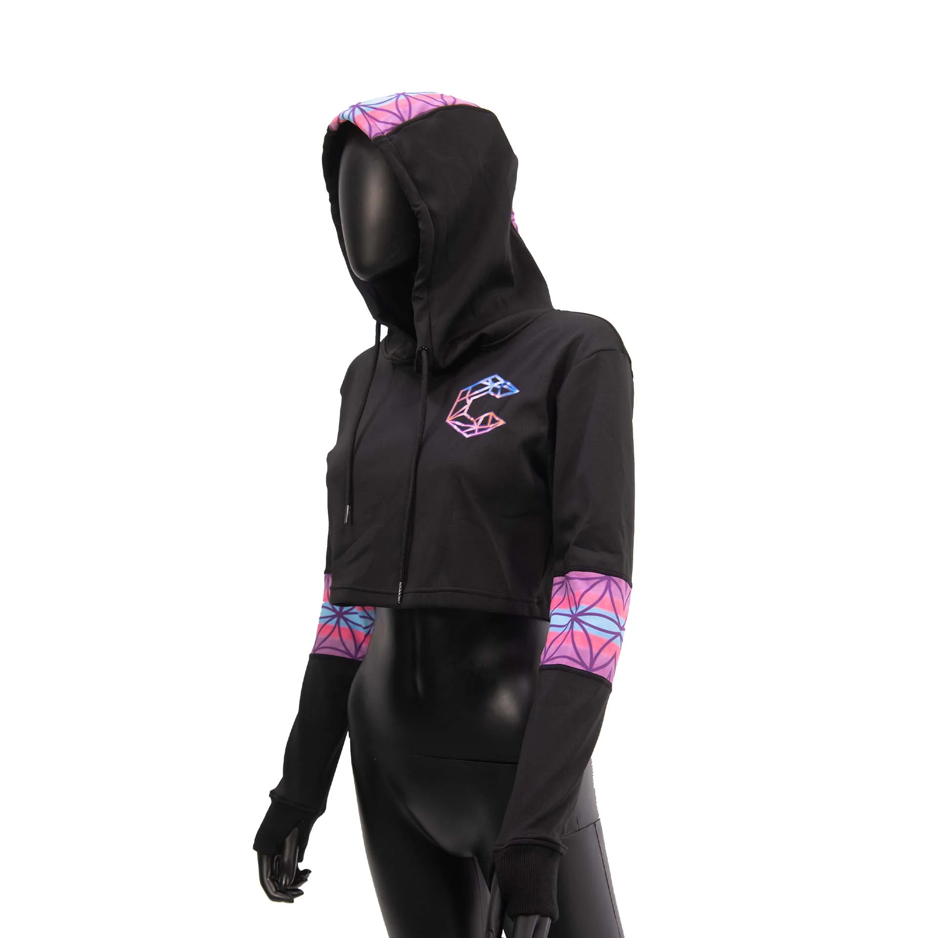 Sunset Sherbet Crop Hoodie - Image 6